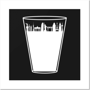 Drink Around the World Skyline Posters and Art